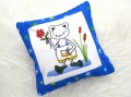 Stickdatei lustiger Frosch im Konturstich