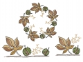 Stickdatei Kastanien Herbst SET