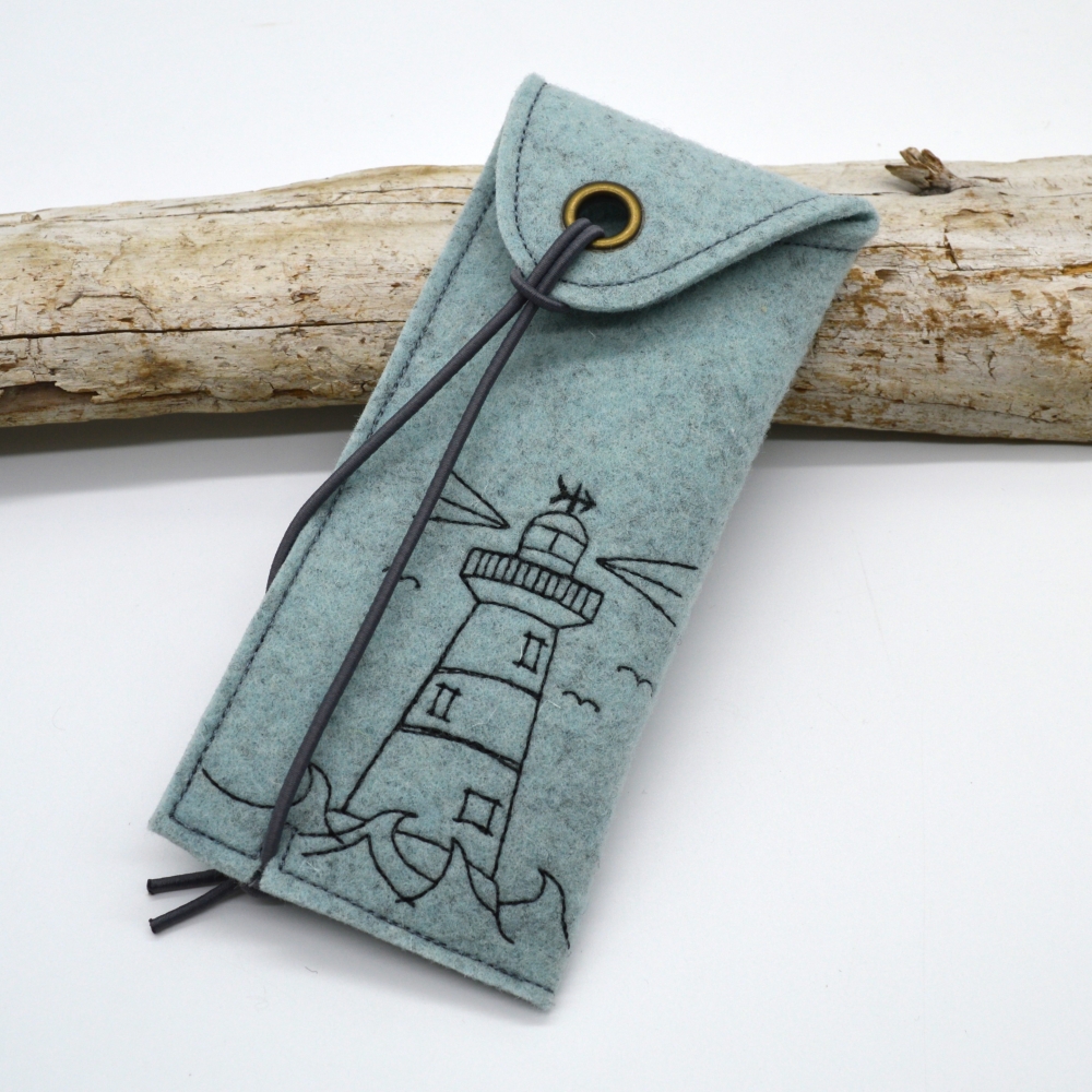 Bild 1 von Stickdatei Etuis maritim SET 18x27cm Stickfläche 7 Motive auch für Handys 