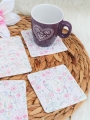 Bild 2 von Stickdatei Untersetzer Quilt Optik