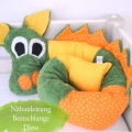 Bild 1 von E-Book Bettschlange Dino Frido - Nähanleitung, Schnittmuster mit Maßangaben