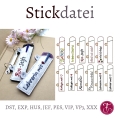 ITH Stickdatei Ringbuch Ordner Etuis Stifteetui schmal für Kugelschreiber SET Teil2 