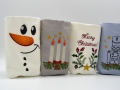 Bild 4 von ITH  Lichterbeutel Weihnachten SET mit Nussknacker Schneemann Kerzen  / (Stickrahmengröße) 15x22cm