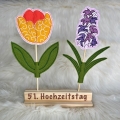 Bild 3 von Stickdatei ITH Hyazinthe Frühling Stabstickdatei