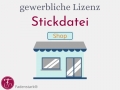 Gewerbliche Lizenz Stickdatei