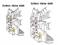 Bild 2 von Stickdatei toskanisches Haus Toskana Redwork mit Blumenranke Sommer  / (Lizenz) Unlimited