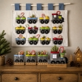 Bild 5 von Nähanleitung Adventskalender Zug Wandbehang Applikation