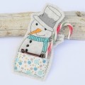 Bild 3 von Stickdatei Weihnachten Nikolaus Schneemann Stiefel ITH 13x18cm