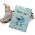 Bild 3 von ITH Stickdatei Mutterpass Kinderwagen 