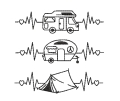 Bild 1 von Stickdatei Camping Herzlinie Wohnwagen Wohnmobil Zelt