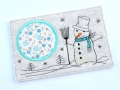 Bild 1 von Stickdatei MugRug Untersetzer Schneemann 13x18cm und 13x20cm