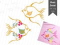 Bild 1 von Plotterdatei Fisch mit Blumen