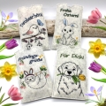 Stickdatei Schokohülle SET Frühling 4 Motive