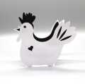 Bild 2 von Plotterdatei Huhn Papier für Schokopralinen Eier Korb
