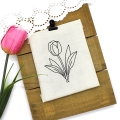 Stickdatei Tulpe Kontur
