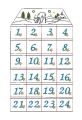 Bild 3 von Stickdatei ITH Adventskalender Reh   / (Stickrahmengröße) 18x30cm