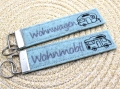 Bild 2 von Stickdatei ITH Schlüsselanhänger Camping Wohnwagen Wohnmobil