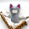 Stickdatei Katze ITH Rassel Kuscheltier