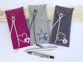 Bild 1 von Stickdatei Etui Stifteetui Brillenetui SET  / (Stickgröße) 17x25cm