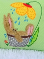 Bild 2 von Stickdatei Hasendusche Hase doodle SET verschiedene Größen