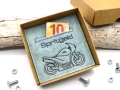 Stickdatei Wunscherfüller Spritgeld Motorrad Tourenmaschine Geld verschenken