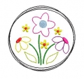 Bild 2 von Stickdatei doodle Blumenwiese Blumen