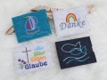 Stickdatei Gutscheinhülle Kommunion Konfirmation Firmung SET 9 Motive