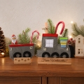 Bild 2 von Nähanleitung Adventskalender Zug Wandbehang Applikation
