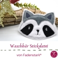 Bild 1 von Stickdatei doodle Waschbär
