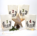 Bild 1 von ITH  Lichterbeutel Advent Häuser  / (Größe der Stickfläche) 13x18cm