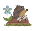 Bild 2 von Stickdatei Maulwurf Vollstickdatei