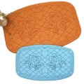 Bild 2 von Stickdatei Untersetzer Quilt Optik Rose Blume
