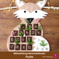 Nähanleitung Fuchs Waldtier Adventskalender