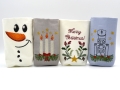 Bild 3 von ITH  Lichterbeutel Weihnachten SET mit Nussknacker Schneemann Kerzen  / (Stickrahmengröße) 13x18cm