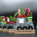Bild 4 von Nähanleitung Adventskalender Zug Wandbehang Applikation