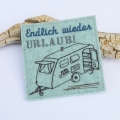 Bild 1 von ITH Stickdatei Untersetzer Camping Urlaub Wohnwagen