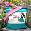 Bild 2 von Stickdatei Dame im Sommerkleid Sommer Konturstich 