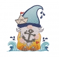 Stickdatei Sommer Wichtel maritim