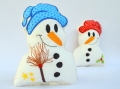 Bild 1 von ITH Stickdatei Schneemann Rassel/Greifling  für den 13x18cm Rahmen