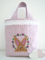 Bild 4 von Stickdatei DOODLE Hase Blumen 2er SET 10x10cm