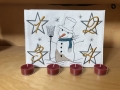 Bild 7 von Stickdatei Schneemann ITH Untersetzer Adventskranz to go SET