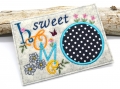 Bild 3 von Stickdatei Mugrug ITH sweet home Untersetzer