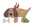 Bild 1 von Stickdatei kleiner Hund 8x6cm