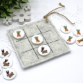 Stickdatei ITH Spiel TicTacToe Ostern Hase Karotte