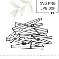 Plotterdatei SVG Klammern Wäscheklammern