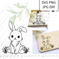 Bild 1 von Plotterdatei Laser Motiv Hase