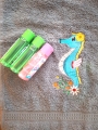 Bild 4 von Stickdatei Seepferdchen mit Blumen
