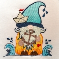Bild 3 von Stickdatei Sommer Wichtel maritim