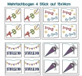 Bild 6 von Stickdatei Schulanfang ITH Schokohülle klein 5 Motive mit Mehrfachstickbögen