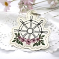 Bild 3 von Stickdatei Steuerrad ITH Anhänger mit Blumen SET 